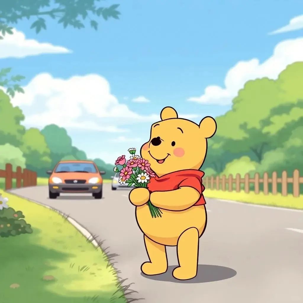 维尼小熊头像_ “手捧鲜花，为你而来”_4_噗噗壁纸库_来自小红书网页版.jpg